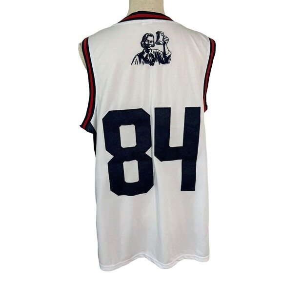 Stitched Samuel‎ Adams Beer Basketball Jersey #84 Men's Size Medium - Picture 2 of 6